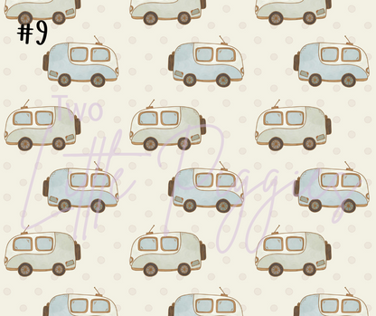 Printed Vinyl - Camping Fun