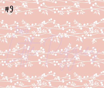 Printed Vinyl - Rosy Christmas