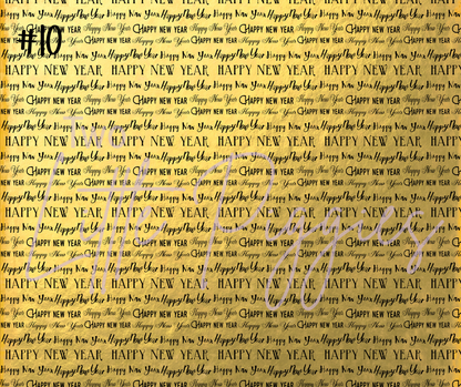 Printed Vinyl - New Years Stars