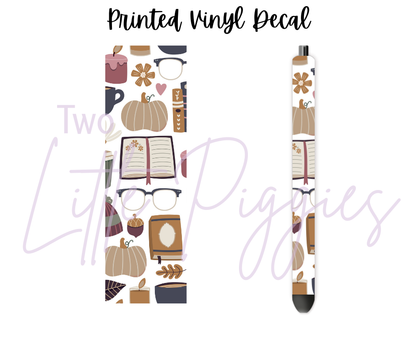 Printed Vinyl - Bookish Autumn