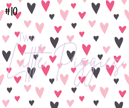 Printed Vinyl - Valentine Hearts