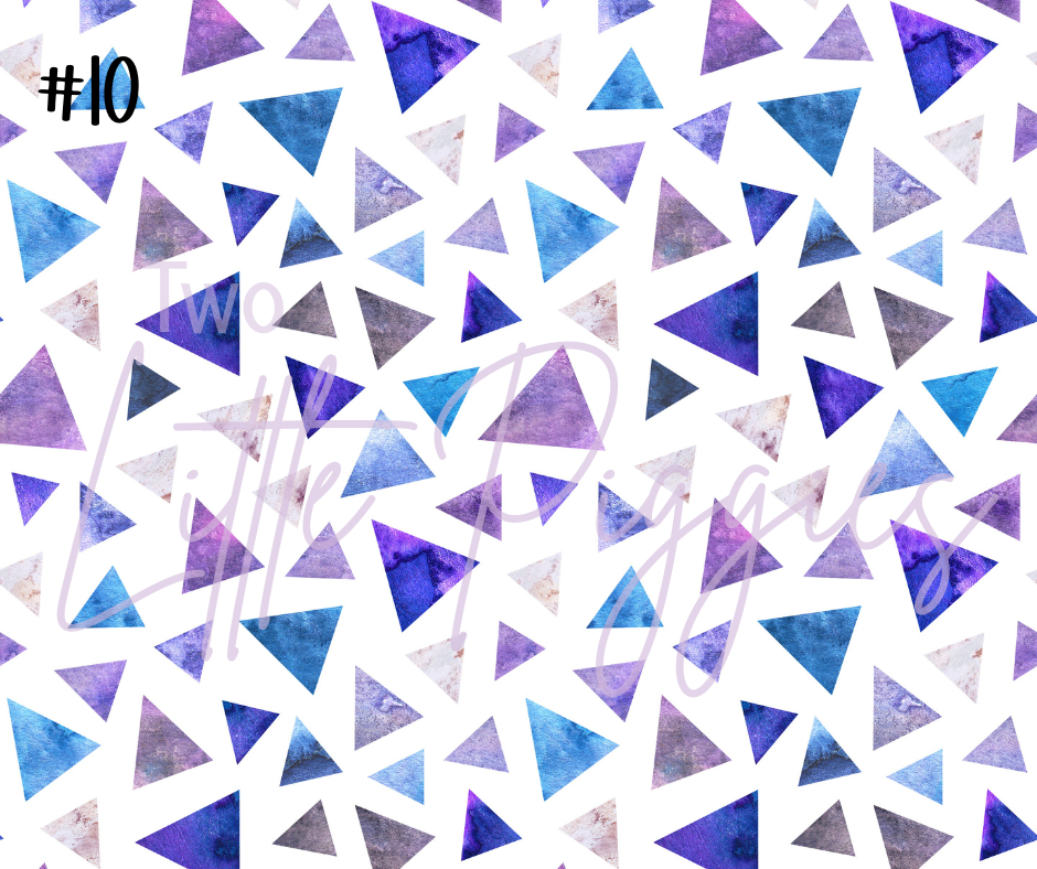 Printed Vinyl - Watercolor - Blue and Purple