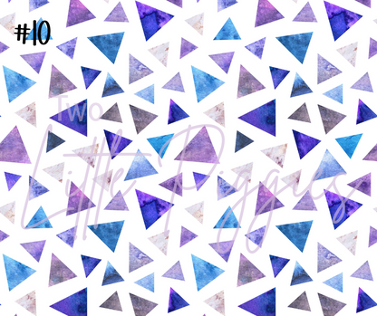 Printed Vinyl - Watercolor - Blue and Purple