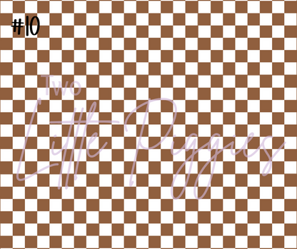 Printed Vinyl - Checkers - Regular