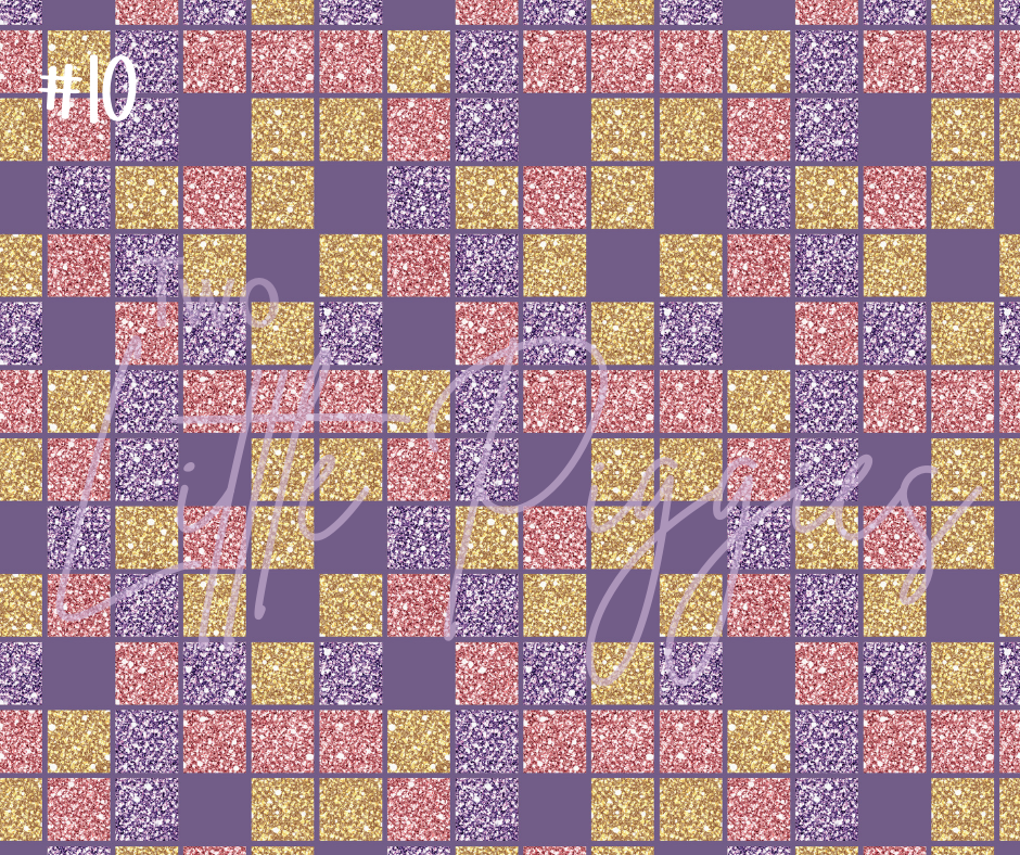 Printed Vinyl - New Year  - Purple