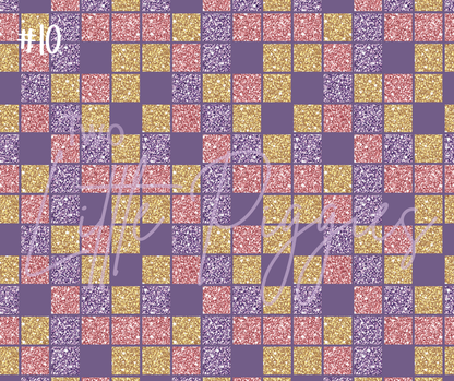 Printed Vinyl - New Year  - Purple