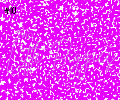 Printed Vinyl - Composition Notebook