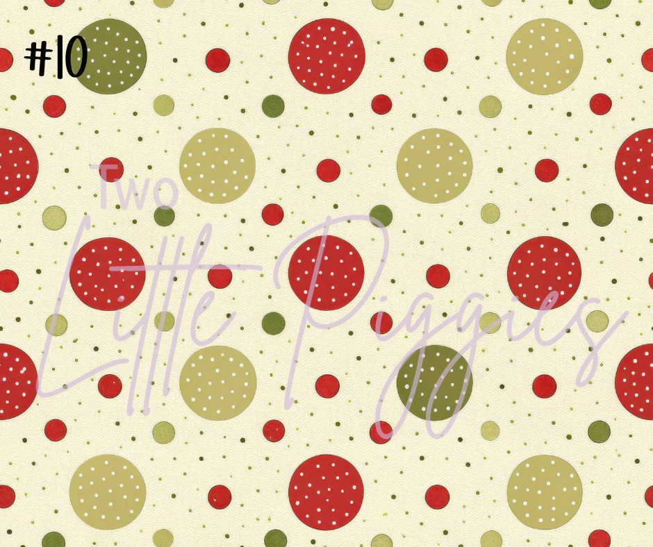 Printed Vinyl - Traditional Christmas