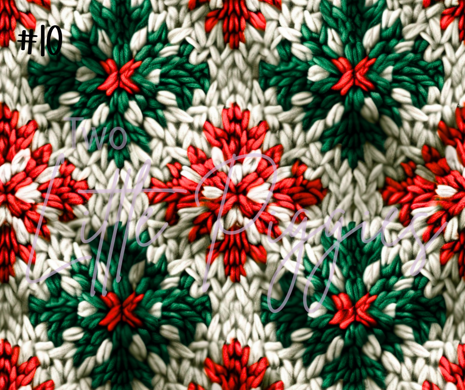 Printed Vinyl - Christmas Knits
