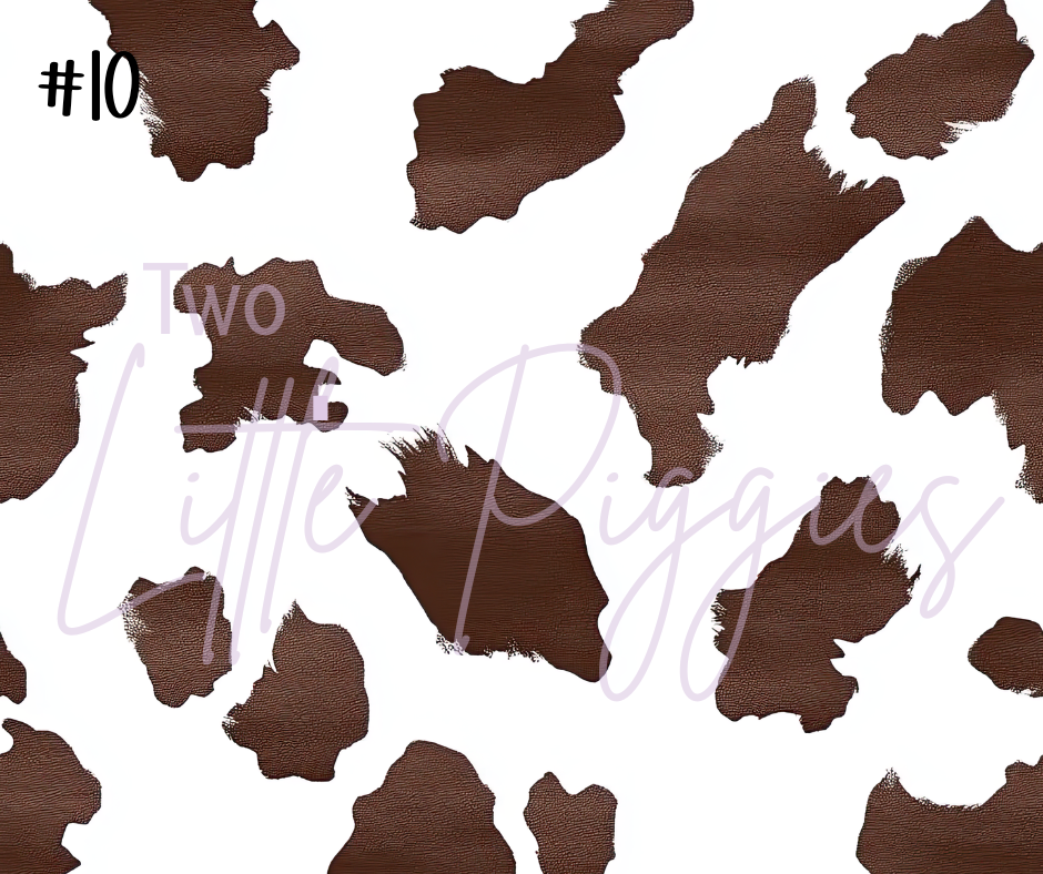 Printed Vinyl - Cowhide Collection