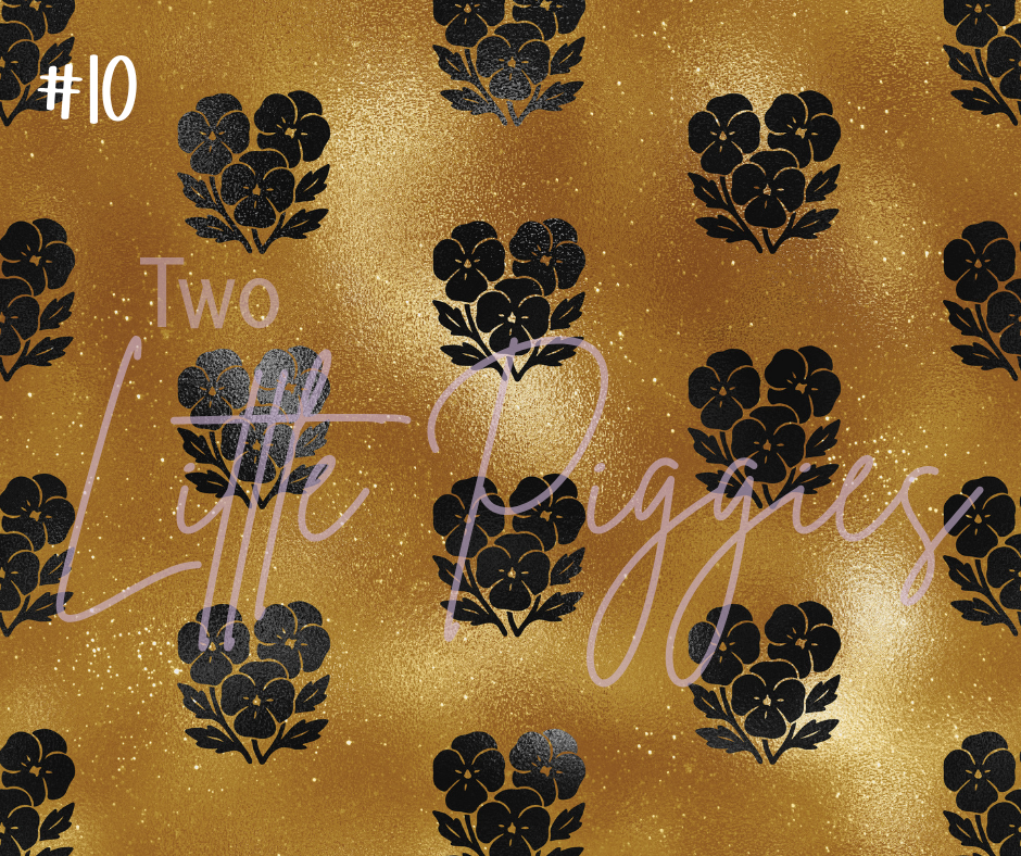 Printed Vinyl - Capricorn - Black and Gold