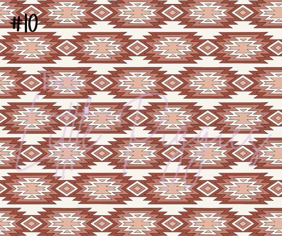 Printed Vinyl - Western Pattern 1 Collection