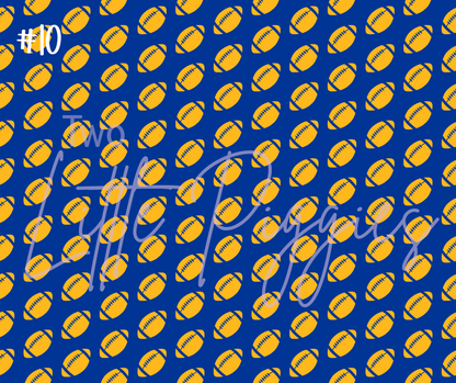 Printed Vinyl - Football - Blue and Gold