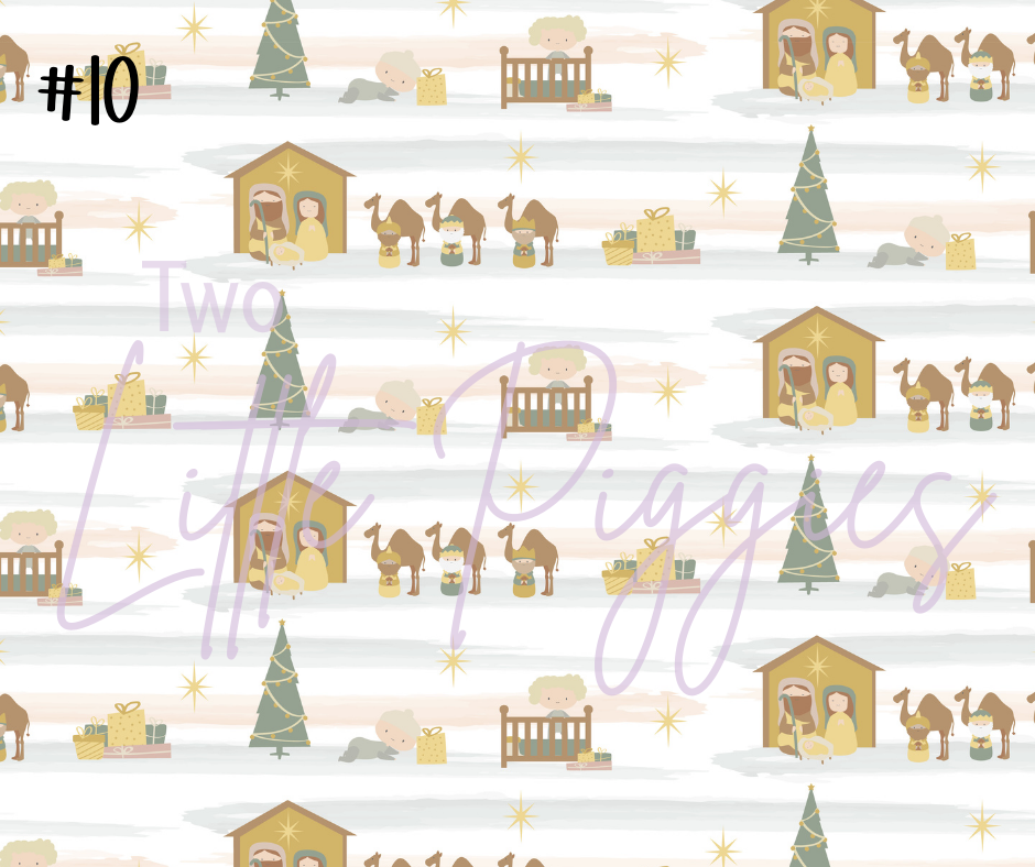 Printed Vinyl - Nativity - Muted Tones