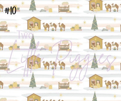 Printed Vinyl - Nativity - Muted Tones