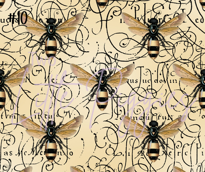 Printed Vinyl - Bumbling Bees