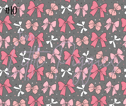 Printed Vinyl - Cutesy Bows Collection