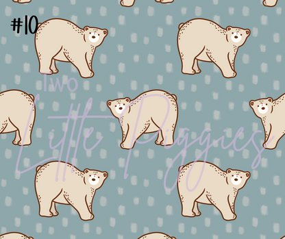 Printed Vinyl - Winter Animals