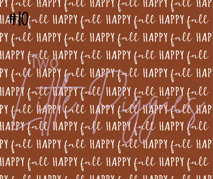 Printed Vinyl - Happy  Fall