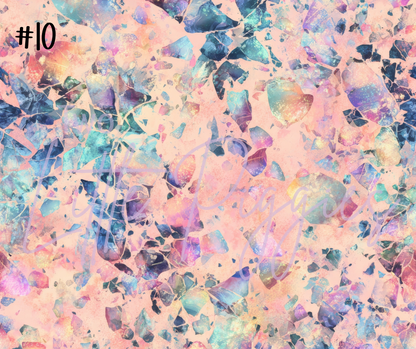 Printed Vinyl - Cracked Crystals