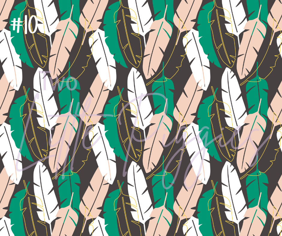 Printed Vinyl - Tropical Leaves Collection