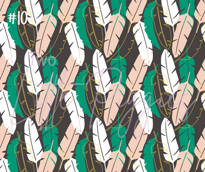 Printed Vinyl - Tropical Leaves Collection