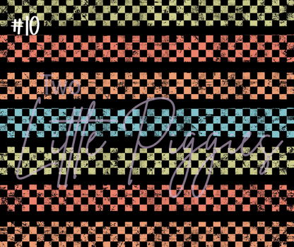 Printed Vinyl - Checkered Good Vibes