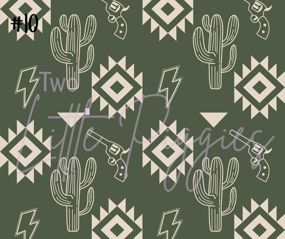 Printed Vinyl - Western Pattern 2 Collection