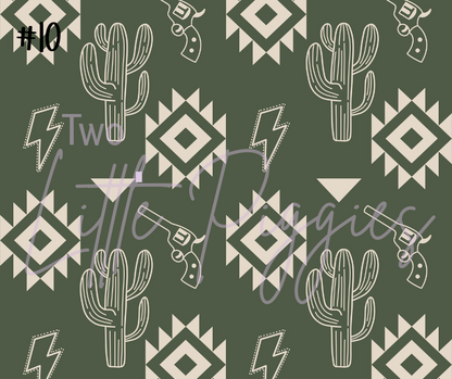 Printed Vinyl - Western Pattern 2 Collection
