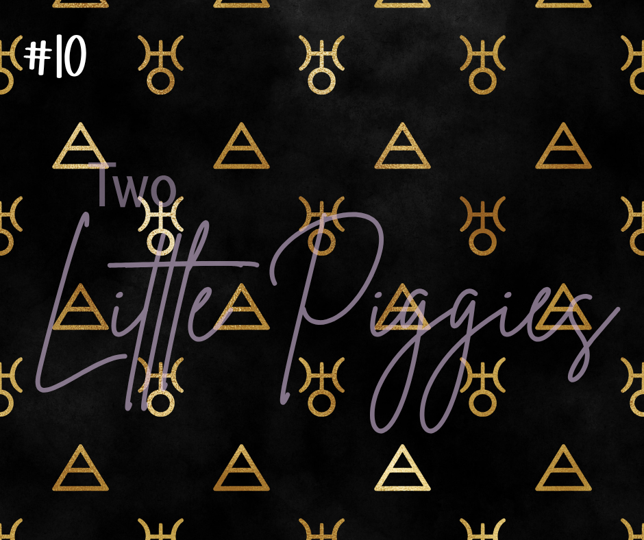 Printed Vinyl - Aquarius - Black and Gold