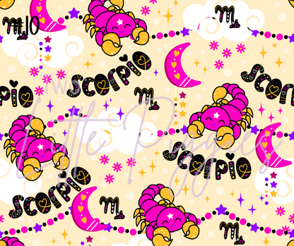 Printed Vinyl - Cutesy Zodiac