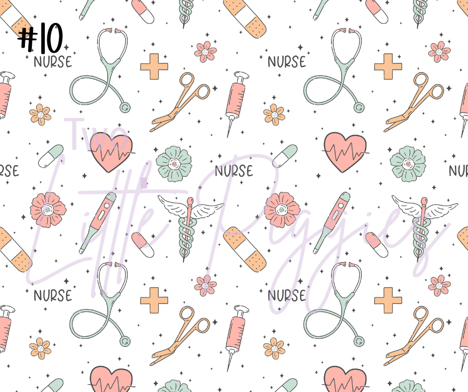 Printed Vinyl - Nurse Life Collection