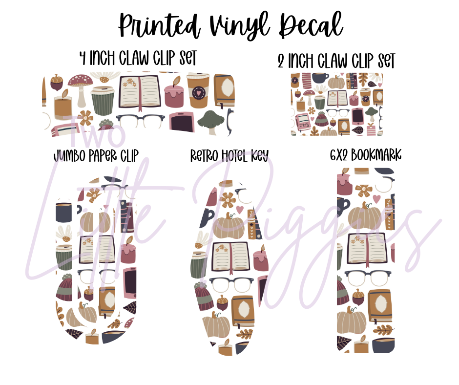 Printed Vinyl - Bookish Autumn