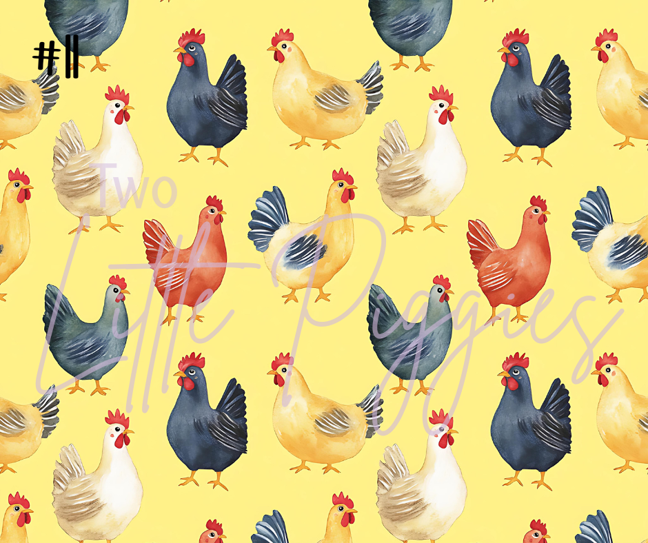 Printed Vinyl - Chickens 2