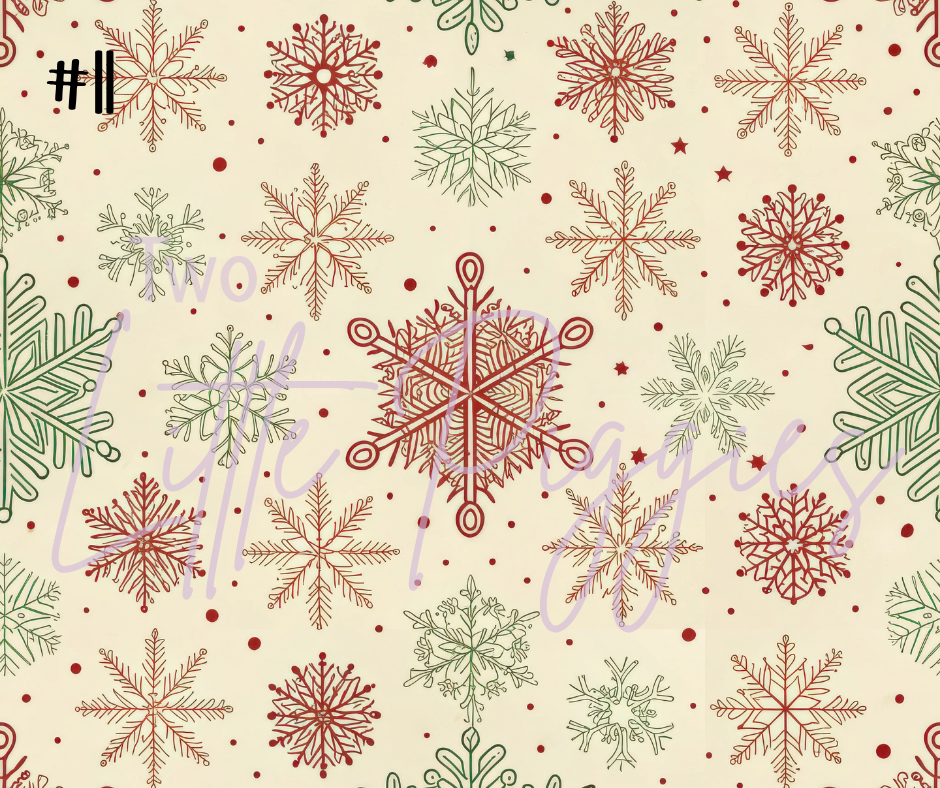 Printed Vinyl - Traditional Christmas