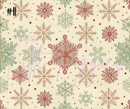 Printed Vinyl - Traditional Christmas