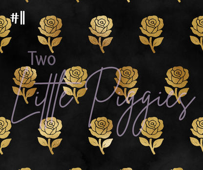 Printed Vinyl - Cancer - Black and Gold