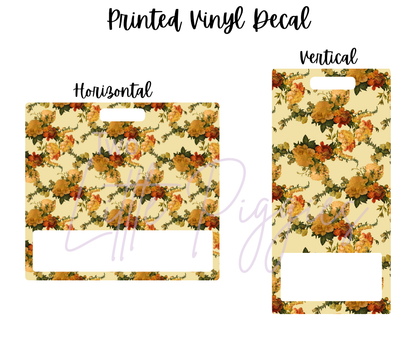 Printed Vinyl - Antique Christmas Flowers