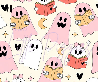 Printed Vinyl - Girl Ghosts and Books