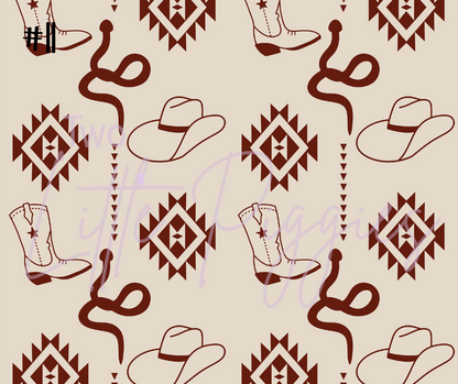 Printed Vinyl - Western Pattern 2 Collection