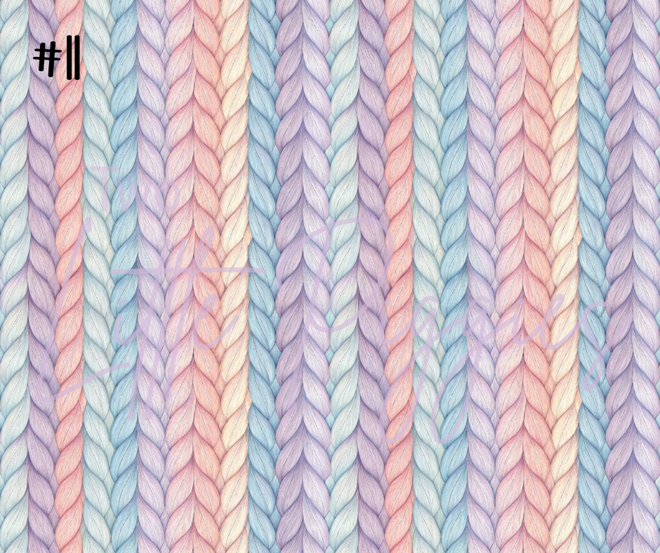 Printed Vinyl - Pastel Knit