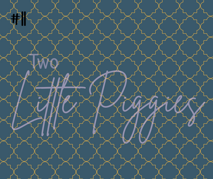 Printed Vinyl - Blue Mustard Floral