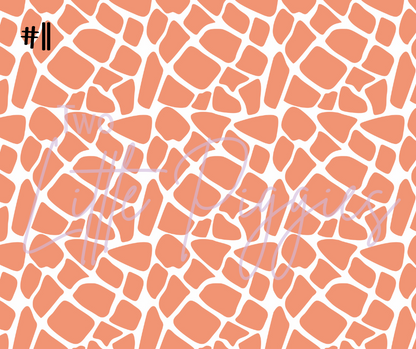 Printed Vinyl - Blush Safari