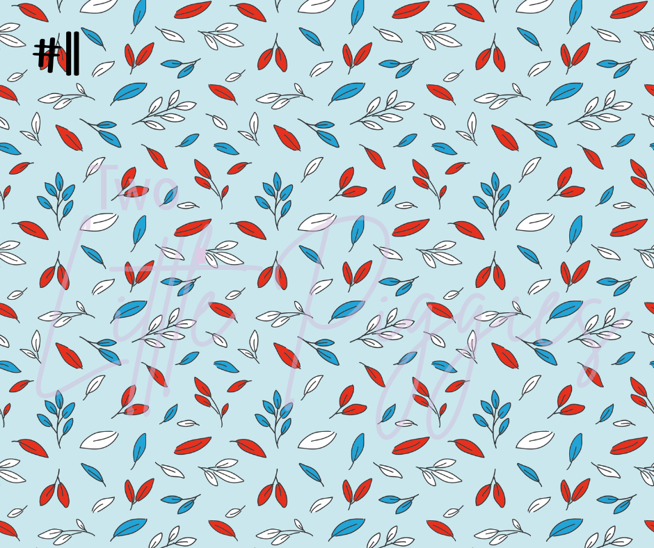 Printed Vinyl - Red, White and Blue Collection