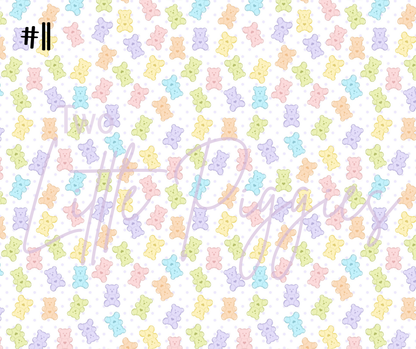 Printed Vinyl - Pastel Gummy Bears