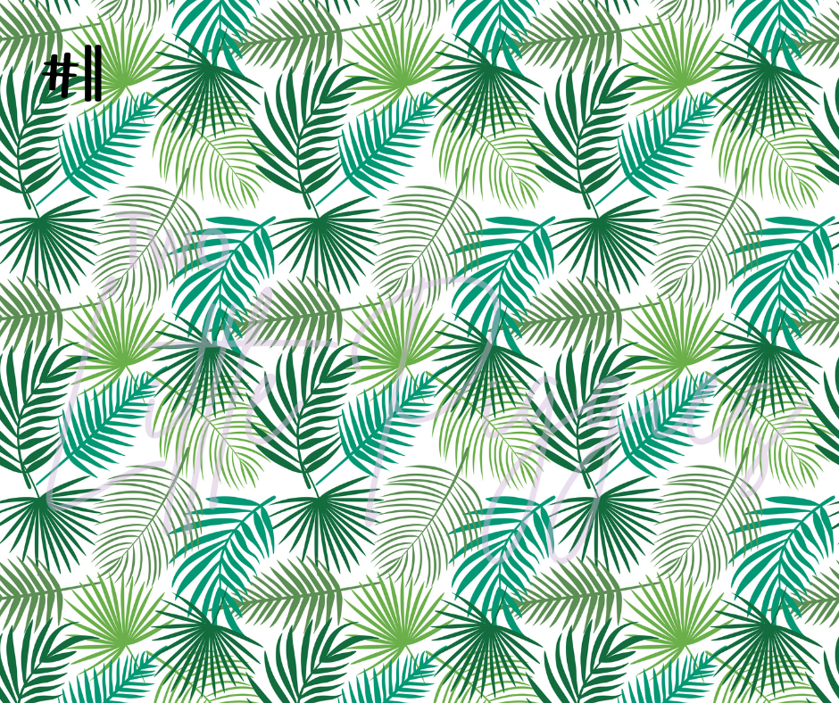 Printed Vinyl - Tropical Leaves Collection