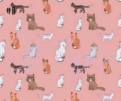Printed Vinyl - Cute Cats