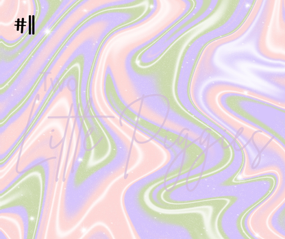 Printed Vinyl - Pastel Ink Spill