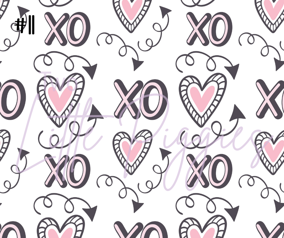 Printed Vinyl - Valentine Hearts