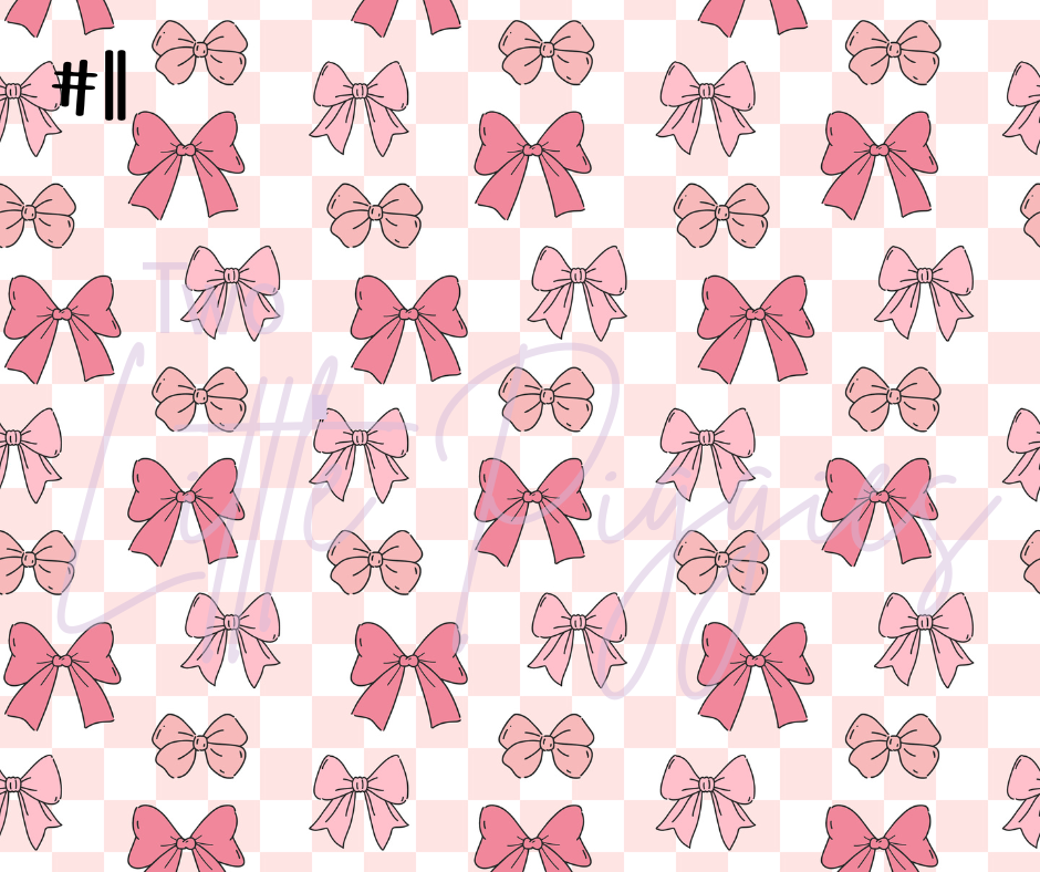 Printed Vinyl - Cutesy Bows Collection